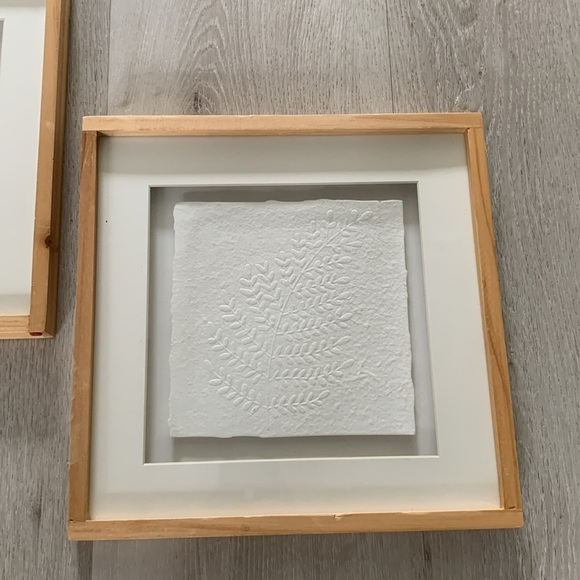 Threshold Pressed Paper Botanical Wall Art and bee set of‎ two wooden - Picture 10 of 15